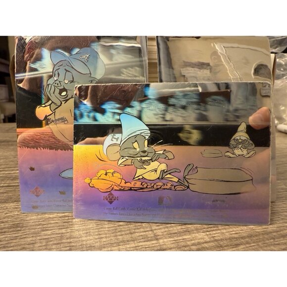 1990 Upper Deck Comic Ball Baseball 297 Trading Cards Set + 3 Holograms TC2 - Picture 4 of 4